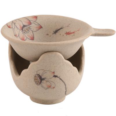 China Wholesale Sustainable High Quality Ceramic Round Luxury Eco-Friendly Hensin Tea Infysed Loose Tea Strainer With Charm for sale