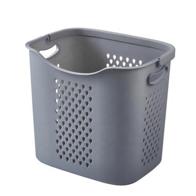 China Strongest High Quality Stocked Xinjiehe Factory Supply Easy-to-Carry Dirty Organizer Plastic Laundry Basket Clothes Handles for sale