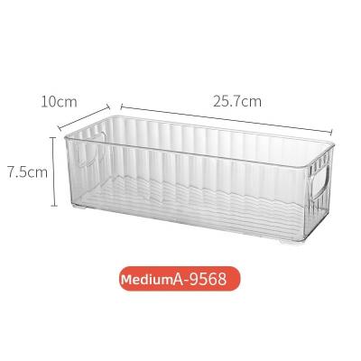 China Freshness Preservation XJH Hot Selling Refrigerator Storage Box Kitchen Organizer Plastic Container Clear Transparent Storage Bins for sale