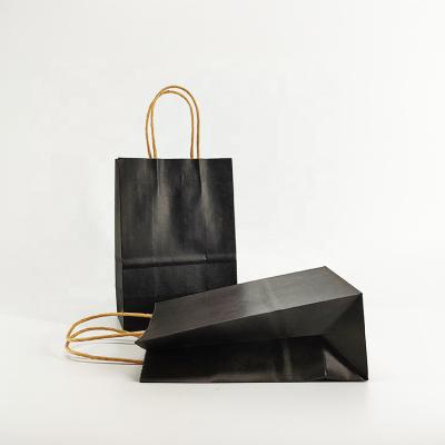 China Recyclable New Type Brown Paper Bag High Quality SOS Black Cheap Kraft Paper Packaging Bag for sale