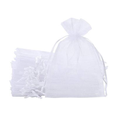 China Brand New Selling Customizable Multi Color Drawstring Tote Transparent Organza Matching Bag for sale