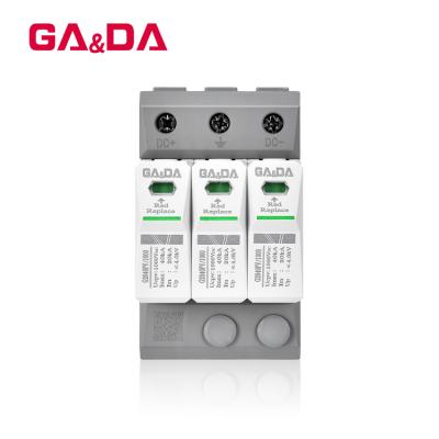 China G2040PV-1000-3P DC Surge Protector Device 40KA 1000V DC Power PV SPD DC Surge Protection Device Electrical Surge Protector for sale