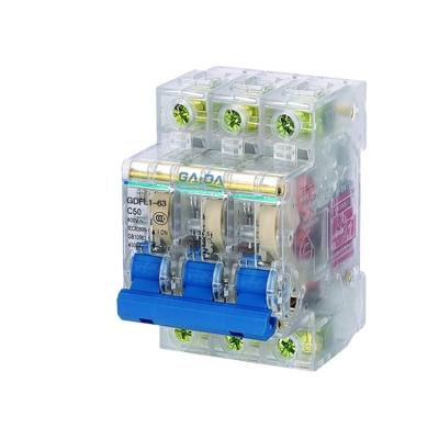 China GADA Plastic Copper Automatic Wireless Mini 3 Pole Type 16 Amp Electrical Circuit Breaker for sale