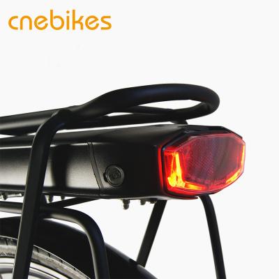 China Li-polymer Large Capacity Electric Bicycle Lithium Battery Pack With Back Rack for sale