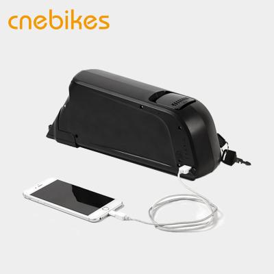 China 48V 11.6Ah Li-polymer E Bike Lithium Ion Battery With USB Charging Interface for sale