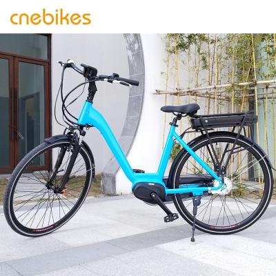 China Aluminum Alloy 36V 250W Max Drive Mid Motor 700C 200 - 250W 36V 10.4ah Shimano Connection 31 - 60 Kilometers Electric Aluminum Alloy Wheel Ladies City Bike Lithium Battery for sale