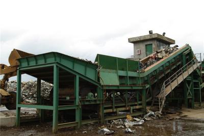 China Economical Steel Shredder Machine With Operation Room For Empty Cans / Bicycles for sale