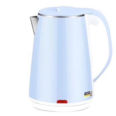 China 360 Degree Rotation Base Anti Scald Double Wall Kettle Food Grade Stainless Steel Electric Tea Kettle for sale