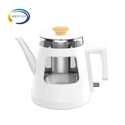 China High Quality Cheap 360 Degree Rotating Base Gooseneck Glass Electric Kettle for sale