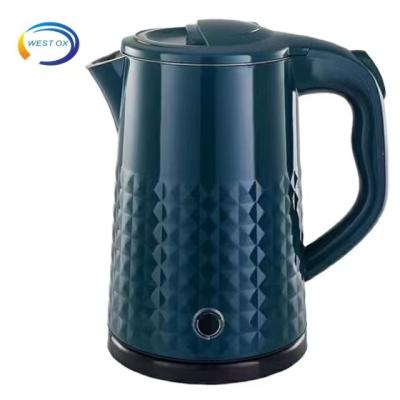 China 360 Degree Rotating Body OEM Double Layer New PP Plastic Tea Maker Base Water Boiling Electric Kettle for sale