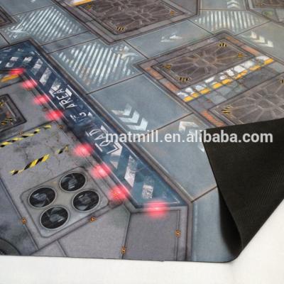 China Full Color Printed Neoprene Game HEATER Mat, Fantasy Battle Mat Wargame Rubber Material for sale