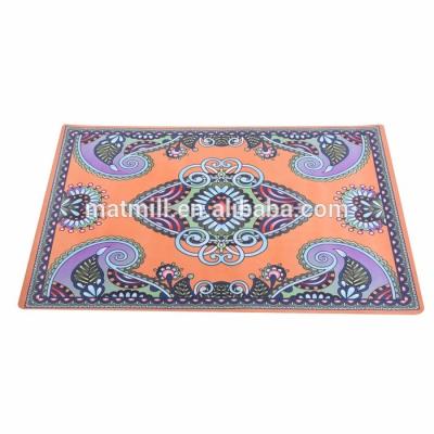 China Anti-Corrosion Floor Mats Rubber Blank Door Mat Of Office Chair With Free Logo for sale