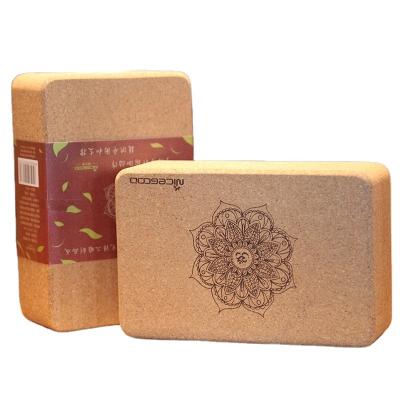 China For Yoga Brick Block Factory Cheap Price Solid Eco Cork Yoga Block Yoga Brick for sale