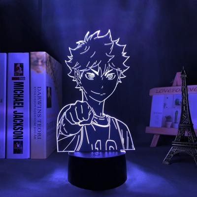 China Minimalist Anime Haikyuu Asahi Azumane Night Light For Bedroom Decor Night Light Kids Child Birthday Gift Asahi Haikyu Manga 3d Lamp for sale