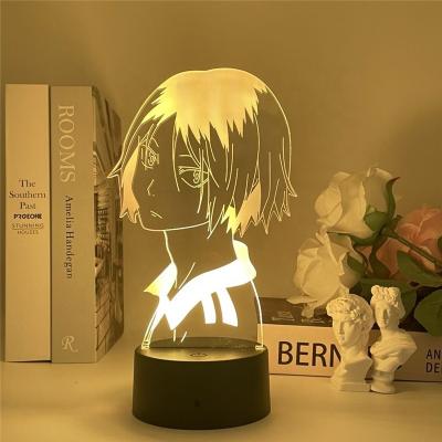 China Minimalist Haikyu! ! Led Night Light Anime Kozume Kenma Lamp For Bedroom Decor Night Light Kids Children Birthday Gift Haikyuu Kenma Light for sale