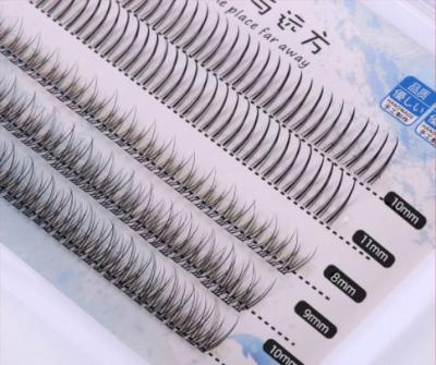 China Natural Hair Grafted False Eyelashes Large Group Fairy Single Eyes for sale