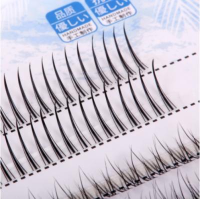 China Natural Fishtail Segmented Mixed Natural False Eyelashes Wholesale for sale