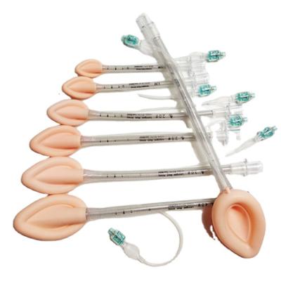 China Airway Reusable Laryngeal Customizable Silicone Mask Flexible Reinforced Laryngeal Mask With Ventilator Tools for sale