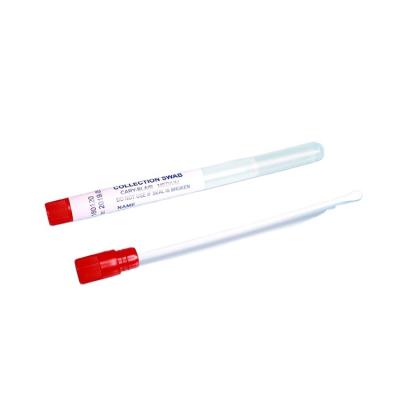 China Snappable Single Use Disposable Plastic Stick and Medium Cary Blair Transport Swabs Squishy Main Transport Swabs for sale