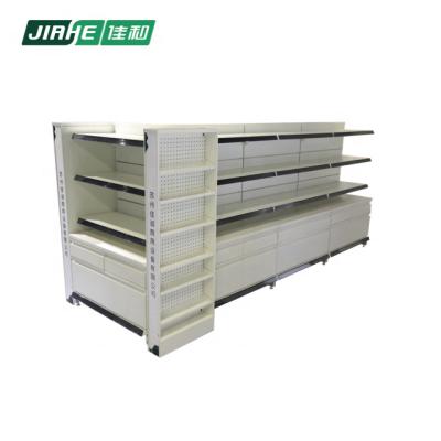 China Wholesale Double Sided Metal Wall Mounted or Double Sided Pharmacy Shelves with Telescopic Drawer for sale