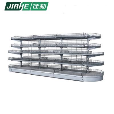 China Double Sided Shop Wire Display Supermarket Shelf Store Fixture for sale