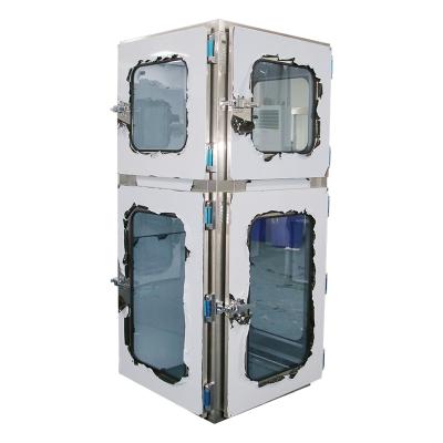 China Cleanroom Sterilization Pass Box With Three Sides Locking Doors for sale