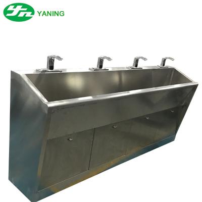 China Garment Shops Multi - Station Hand Wash Sinks - Foot Pedal Operated for sale