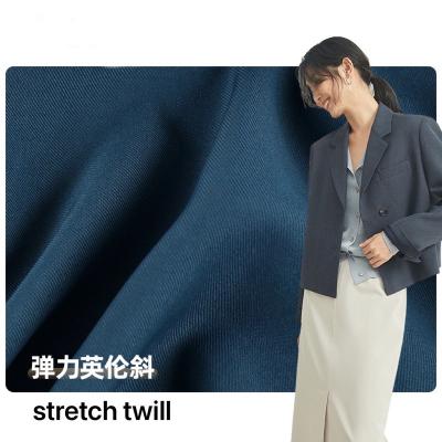 China 290gsm Twill Stretch 4 Ways Cloth Woven Suit Fashion Velvet Fabric Shrink-Resistant for sale