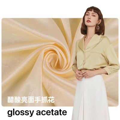 China Shrink-Resistant In Shiny Dress Women's Acetate Running Shiny Fabric Silk Fabric Dress Fabric for sale