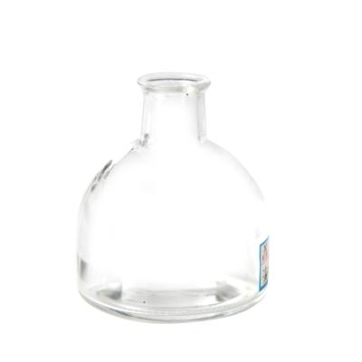 China Unique Shaped Personal Care 200ml Glass Perfume Diffuser Bottles Round Diffuser Jars for sale