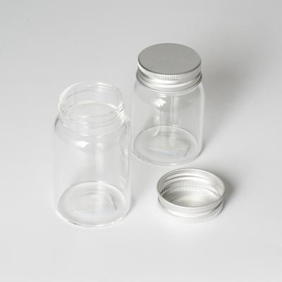 China Wholesale 100ml 150ml 200ml Food Grade Small Volume Empty Glass Jars Clear Screw Lid for sale