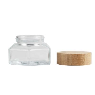 China 5g 10g 15g 20g 30g 50g 100g cosmetic cream glass jar for glass cosmetic jar with lid for sale