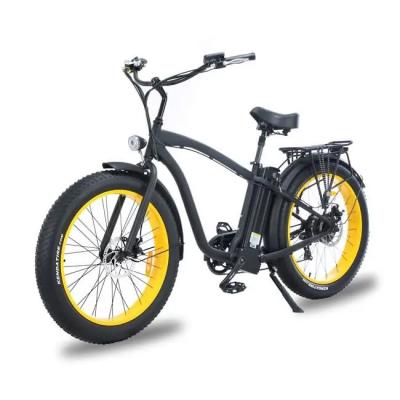 China OEM Factory Buy Aluminum Alloy Cheap Electric Bike Cruiser Big Fat Tire 500W Hummer Tire Beach City Road City Road E Bike Cycling Ebike Moped With Tire THIS for sale