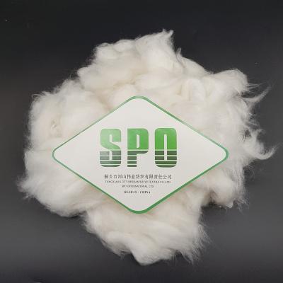 China High quality 100% raw white silk fiber in factory price pure silk mulberry silk noil, SPO for sale