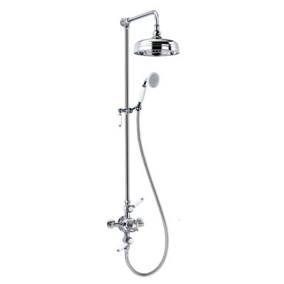 China With Slide Bar Turn Valve 2 Way Connector WRAS Hot Brass Thermostatic Shower Hose Mixer Faucet for sale