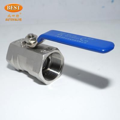 China General Factory Price Threaded Ball Valve Hot Sale Q10-B One-piece Stainless Steel Customization Stainless Steel Threaded Ball Valve for sale