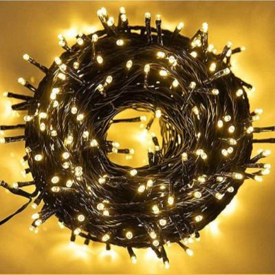 China Solar Powered Xmas Decoration Plant String Light Christmas Party Fairy Garlands Garden Lights Atmosphere Light 22m for sale