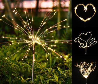 China Optional Solar LANDSCAPE 1800mAh AA NiMH Party Fireworks Celebration Battery Operated Color LED Light for sale