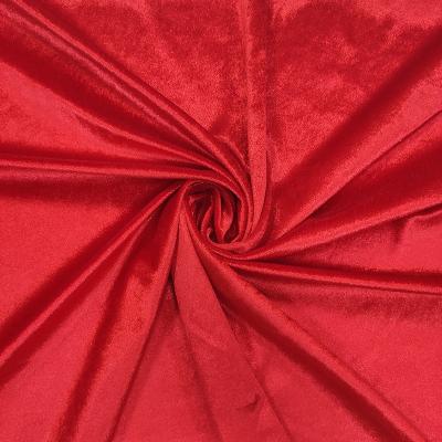 China Golden velvet High End Vivid Color for Christmas Outstanding Good Stretch Golden Velvet Fabric For Garments Upholstery for sale