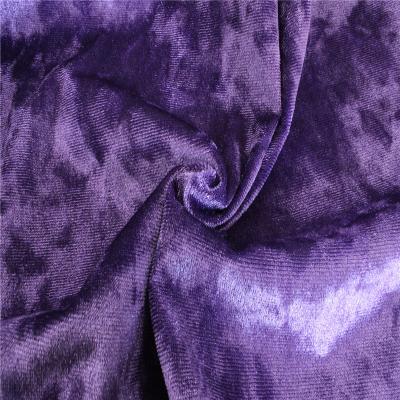 China Korean velvet Wholesale Glittery Plain Multi-Color 4 Way Stretch 95%Polyester 5%Spandex  Korean Silk Velvet Fabric for sale