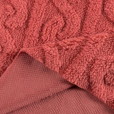 China Fleece shu velveteen fabric Solid Color Warm 100% Polyester Knitted Fleece Shu Velveteen Fabric For Garmets,Blankets etc for sale