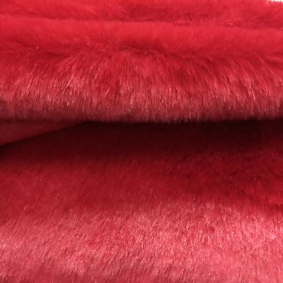 China Rabbit hair China Manufacture High Quality Thick Warm Fluffy Artificial Faux Rabbit Hair 100%Polyester Fabric for sale