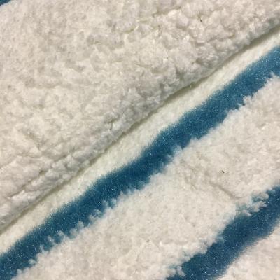 China Coral fabric Wholesale Micro Fiber Water Absorption Strong Cleansing Stripe Coral Fleece FabricFor Mop for sale