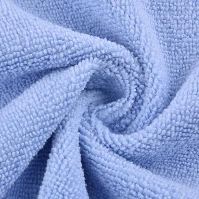 China China Factory Wholesale Micro Fiber Plain Dyed Strong Absorbent Double-Sided Towel Fabric 983B664S for sale