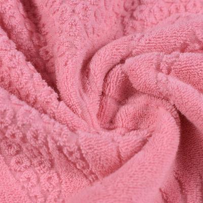 China Towel fabric Factory Direct Supply Woven Jacquard Terry Fabric Plain Dyed High Absorbent Towel Fabric for sale