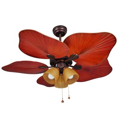 China Ventilation+lighting+decorating unique design retro style ABS decorative 5 blade electric ceiling fan with antique lampshades option for sale