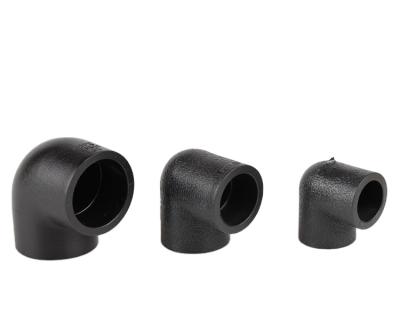 China Durable 20-32mm Elbow HDPE Pipe Pe Tube Elbow 90 HDPE Fitting for sale