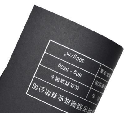 China Waterproof as customer sized by cutting black paper, black paper, double side black kraft paper roll for sale