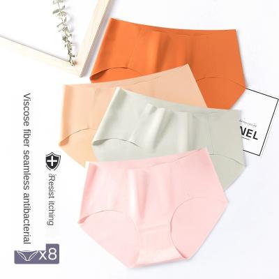 China Wholesale Antibacterial Seamless Panties Women Lingerie Briefs Pretty Quick Dry Nylon Panties Low Waist Nylon Underwear OEM for sale