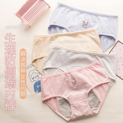 China Waterproof Proof Antibacterial Menstrual Panties Leak Proof Women Underwear Period Physiological Cotton Plus Size Briefs for sale